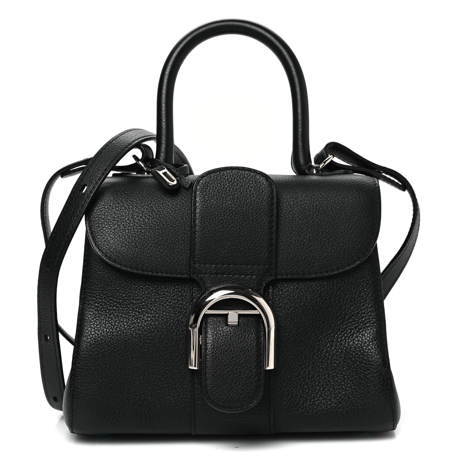 Delvaux Grained Calfskin Mini Brillant Satchel Black 1 of 12