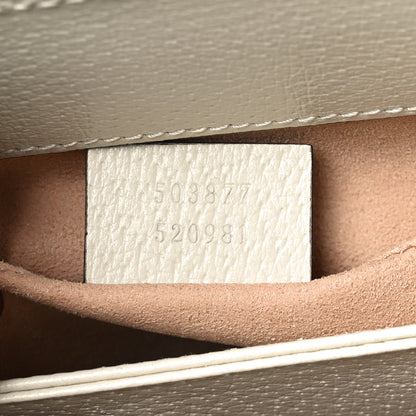 Gucci GG Supreme Monogram Flora Web Small Ophidia Chain Shoulder Bag White 7 of 10