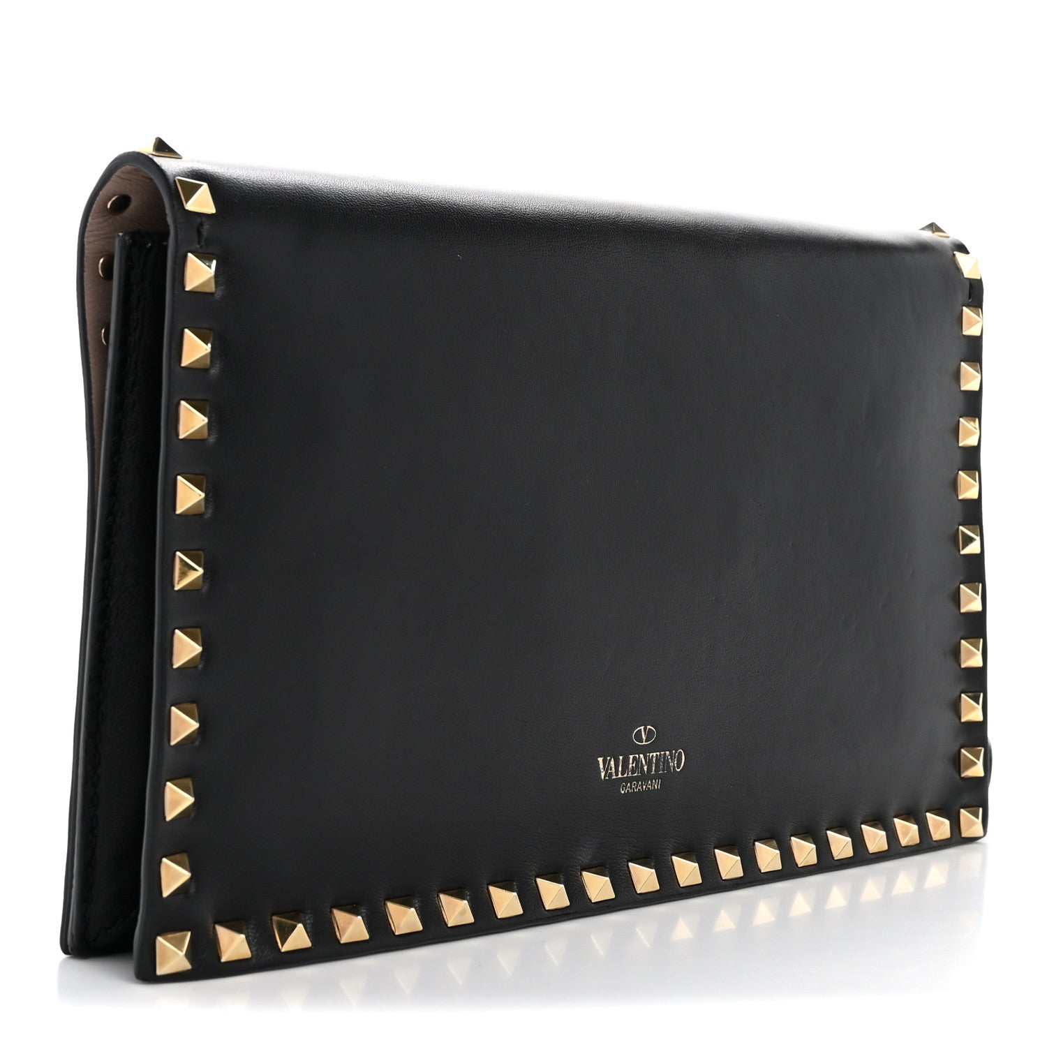 Valentino Garavani Nappa Rockstud Wristlet Clutch Black 3 of 15