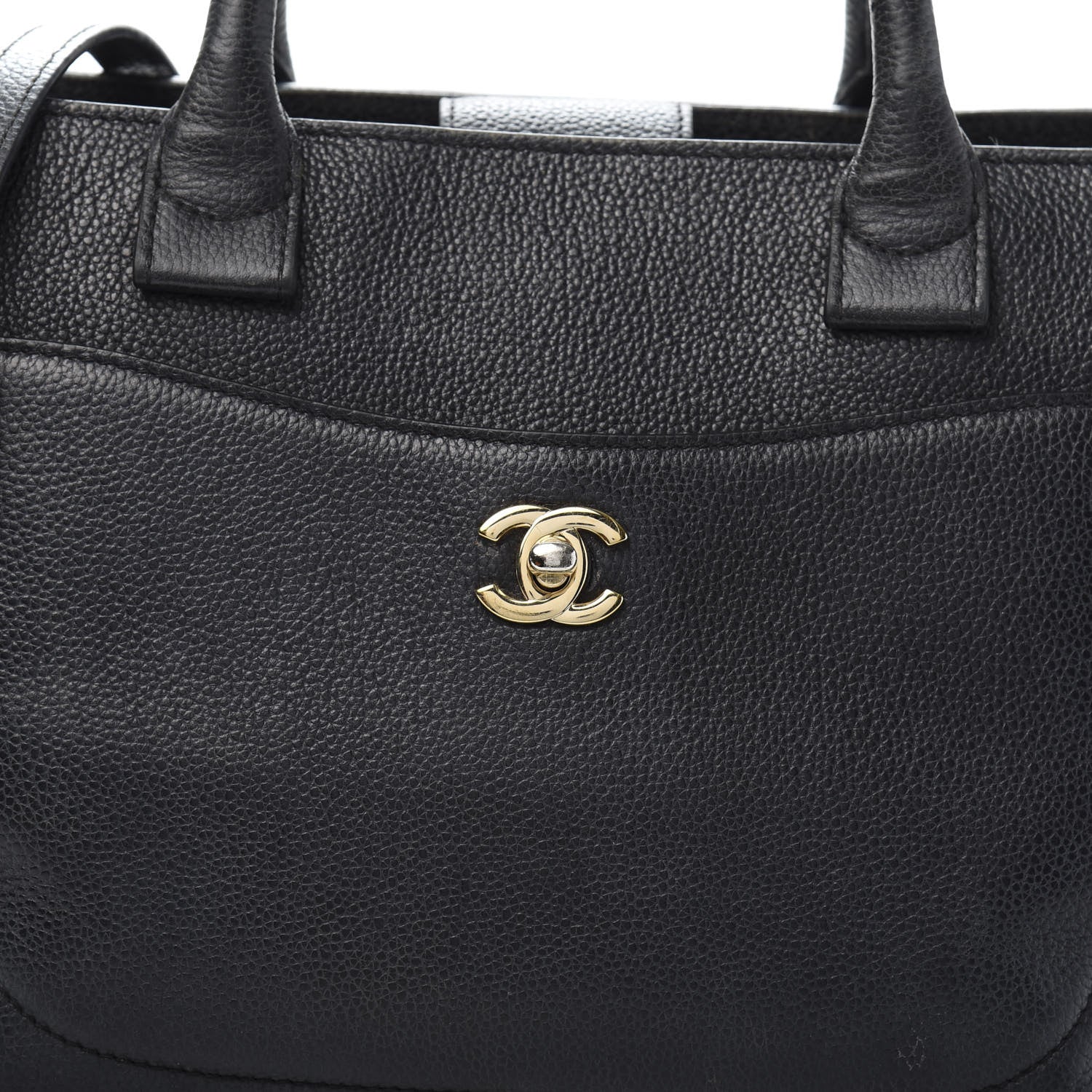 Chanel Grained Calfskin Small Neo Executive Shopper Tote Black 14 of 15