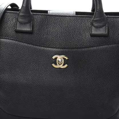 Chanel Grained Calfskin Small Neo Executive Shopper Tote Black 14 of 15