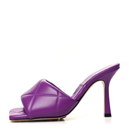 Bottega Veneta Nappa Quilted Rubber Lido Mule Sandals 35 Gumdrop 1 of 7
