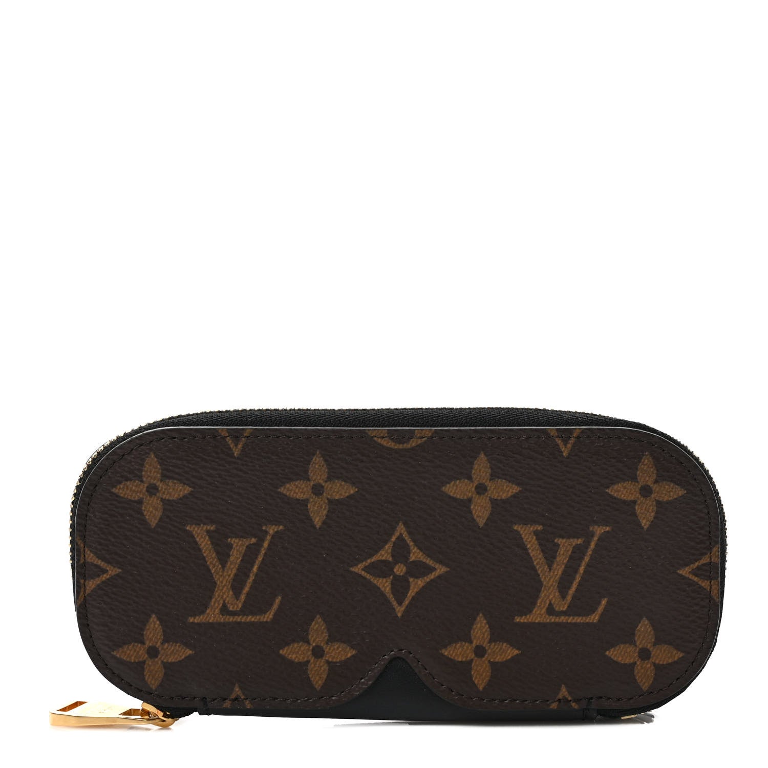 Louis Vuitton Monogram Emilie Zippered Sunglasses Case Black 1 of 6