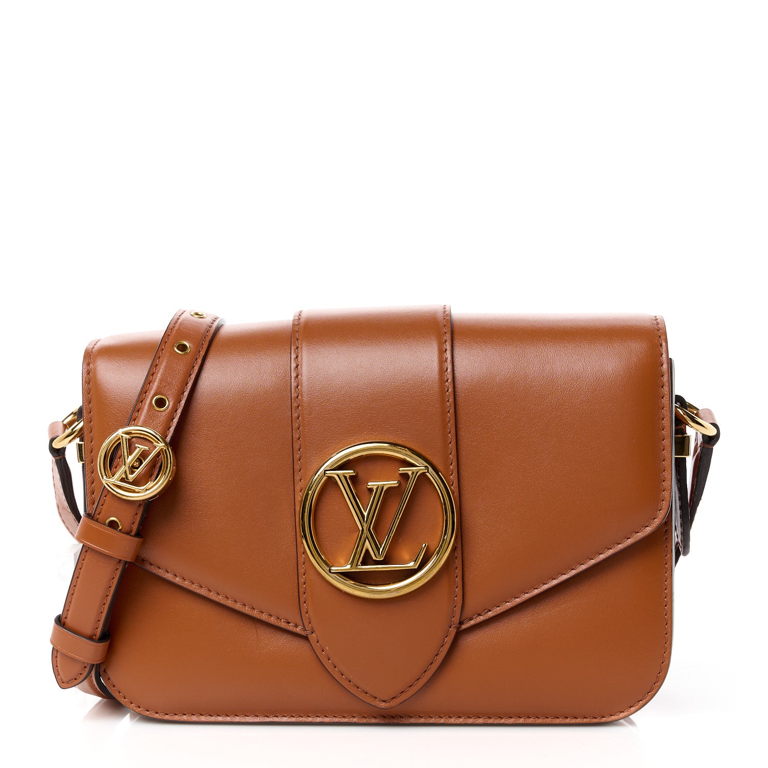 Louis Vuitton Smooth Calfskin LV Pont 9 Golden Siena 1 of 12