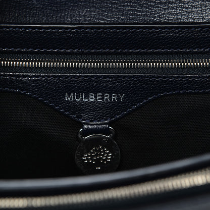 Mulberry Shiny Goatskin Bayswater Shoulder Bag Midnight 6 of 7
