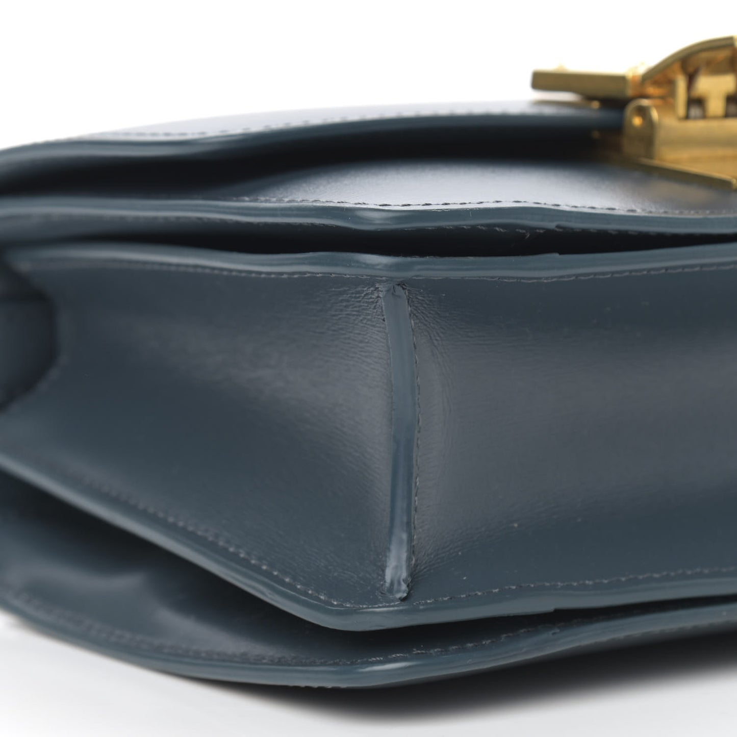 Box Calfskin Small Classic Box Flap Bag Petrol