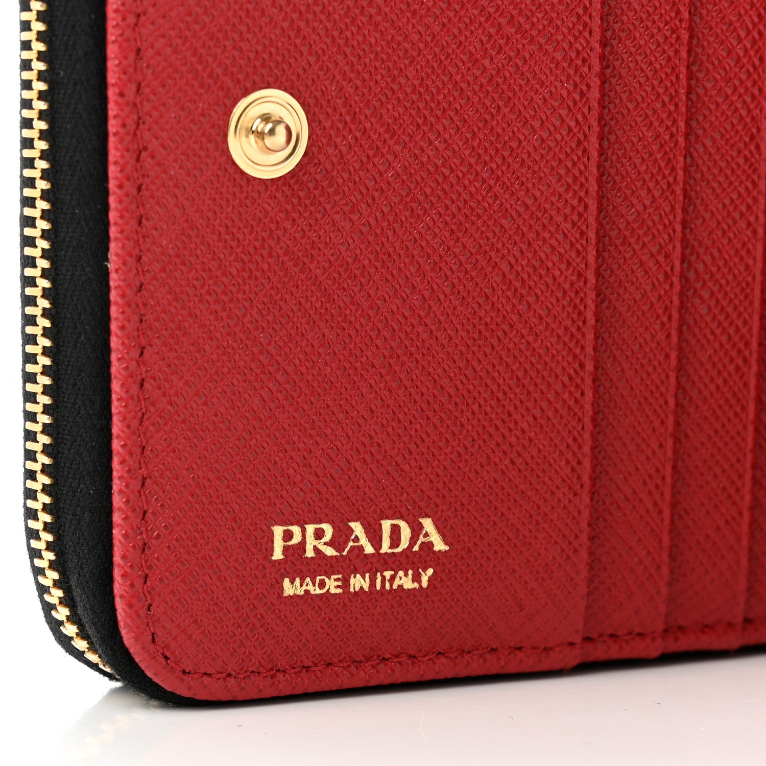 Prada X UNIVERSAL STUDIOS Saffiano Thunder Frankenstein Compact Zip Around Wallet Lacca 6 of 8