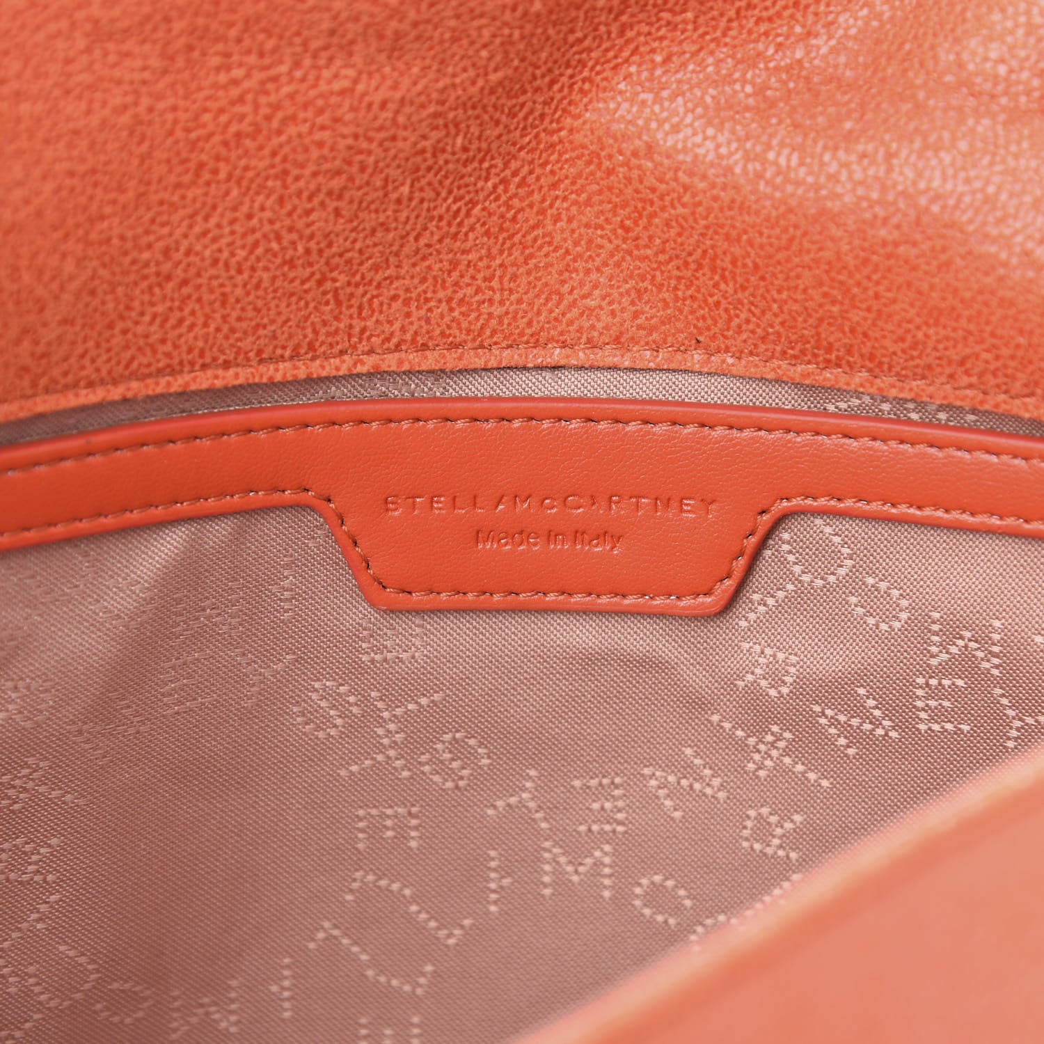 Stella McCartney Shaggy Deer Mini Falabella Crossbody Bag Orange 6 of 10