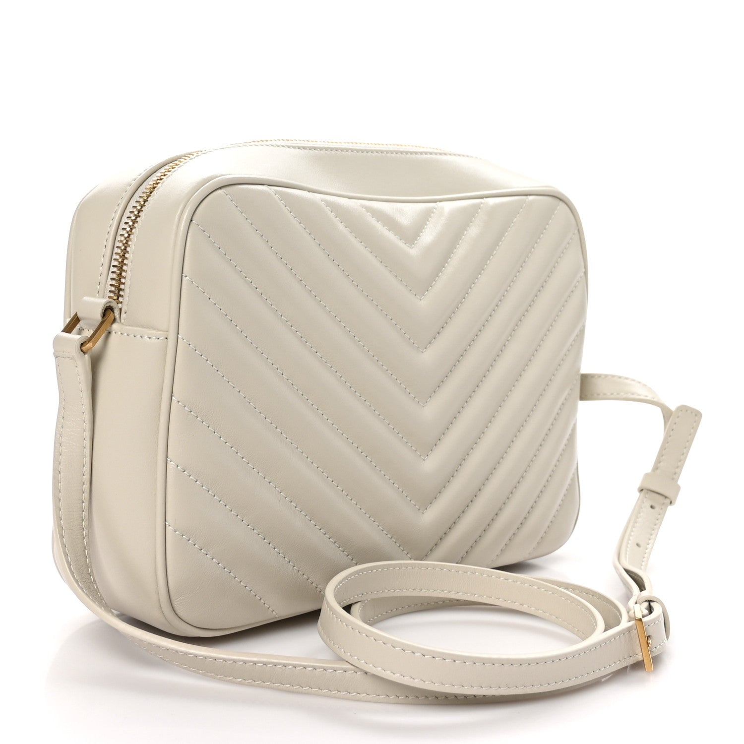 Saint Laurent Calfskin Matelasse Monogram Lou Camera Bag Crema Soft 3 of 10
