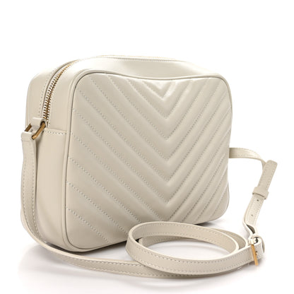 Saint Laurent Calfskin Matelasse Monogram Lou Camera Bag Crema Soft 3 of 10