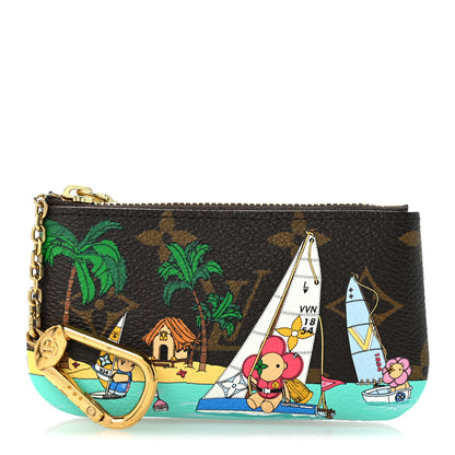 Louis Vuitton Monogram 2023 Christmas Animation Sailing Vivienne Key Pouch Dragonfruit Pink 1 of 9