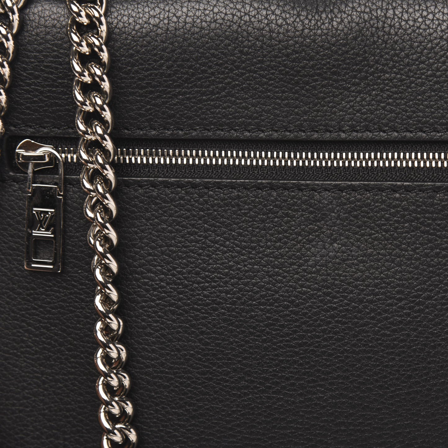 Soft Calfskin My Lockme Chain Bag BB Black