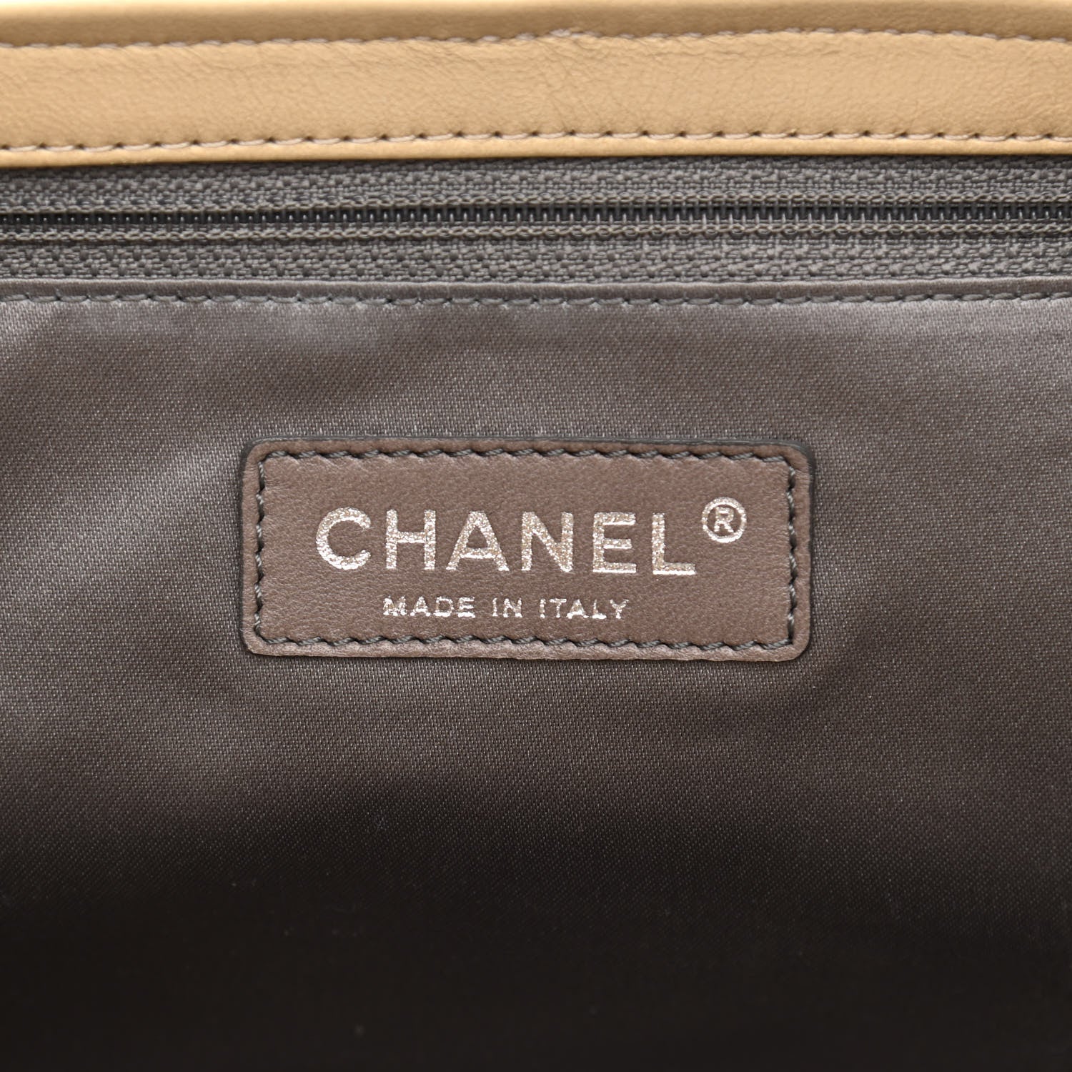 Chanel Lambskin Quilted East West Accordion Flap Beige 5 of 9