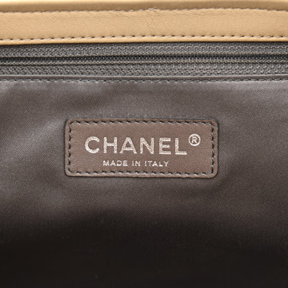 Chanel Lambskin Quilted East West Accordion Flap Beige 5 of 9