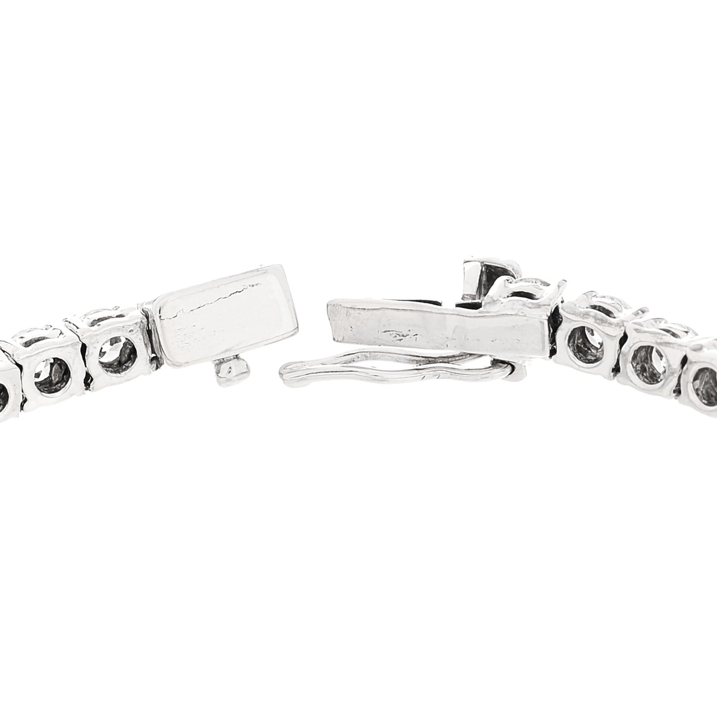 14K White Gold Diamond 7.42ctw Tennis Bracelet