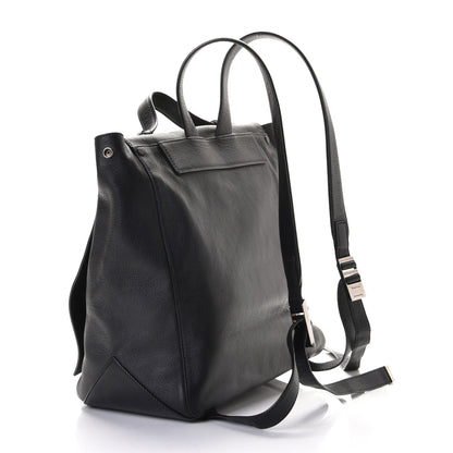 Proenza Schouler Pebbled Calfskin Large PS Courier Backpack Black 2 of 5