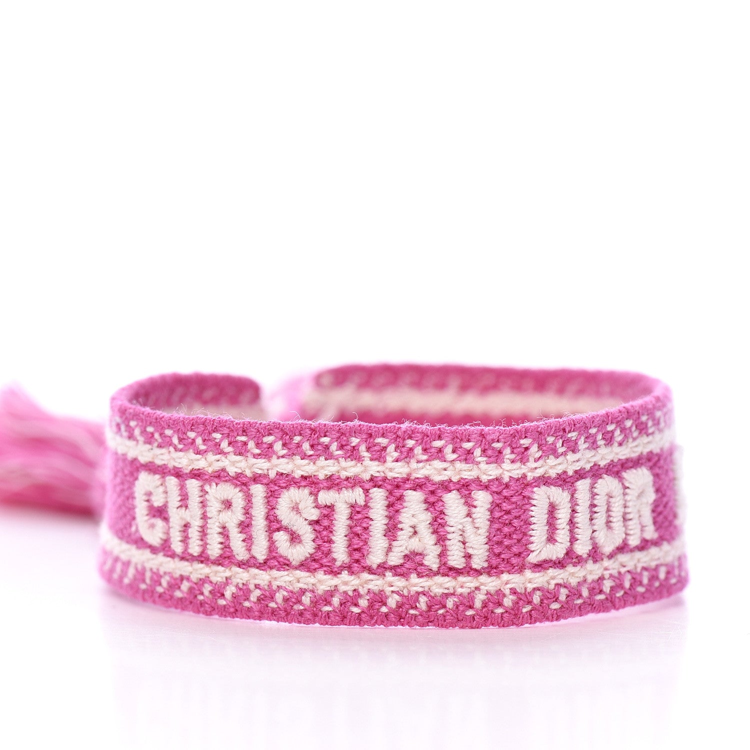 Christian Dior Woven Cotton J'Adior Friendship Bracelet Pink 3 of 3