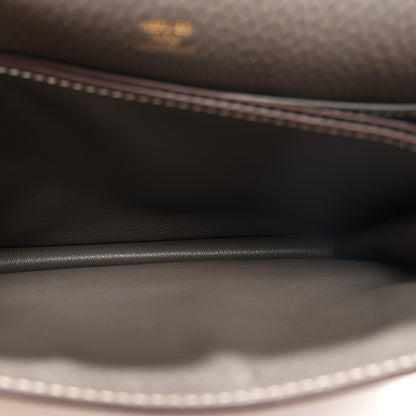 Hermes Taurillon Clemence Sac Roulis 23 Etain 5 of 12