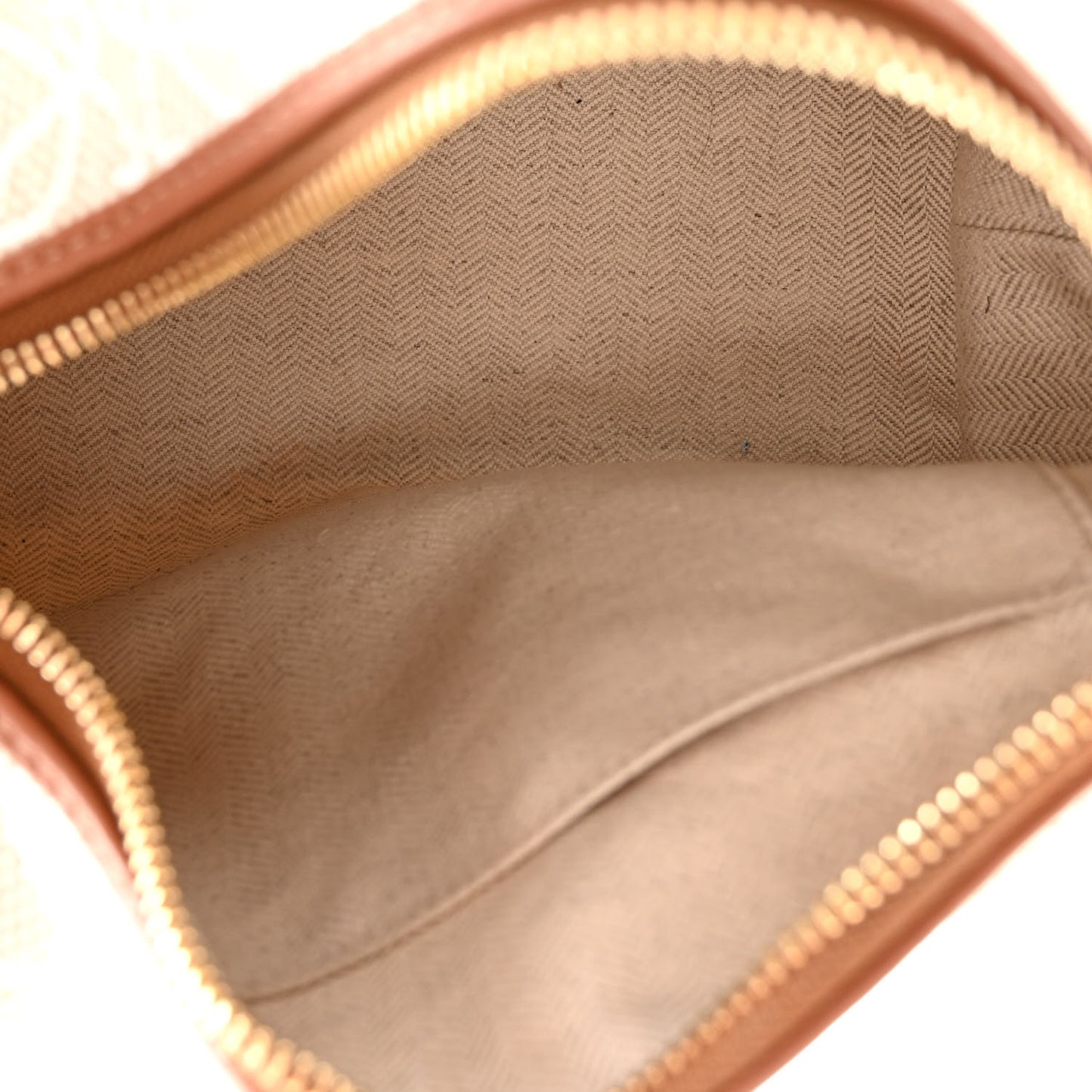 Jacquard Anagram Calfskin Small Cubi Bag Ecru Tan