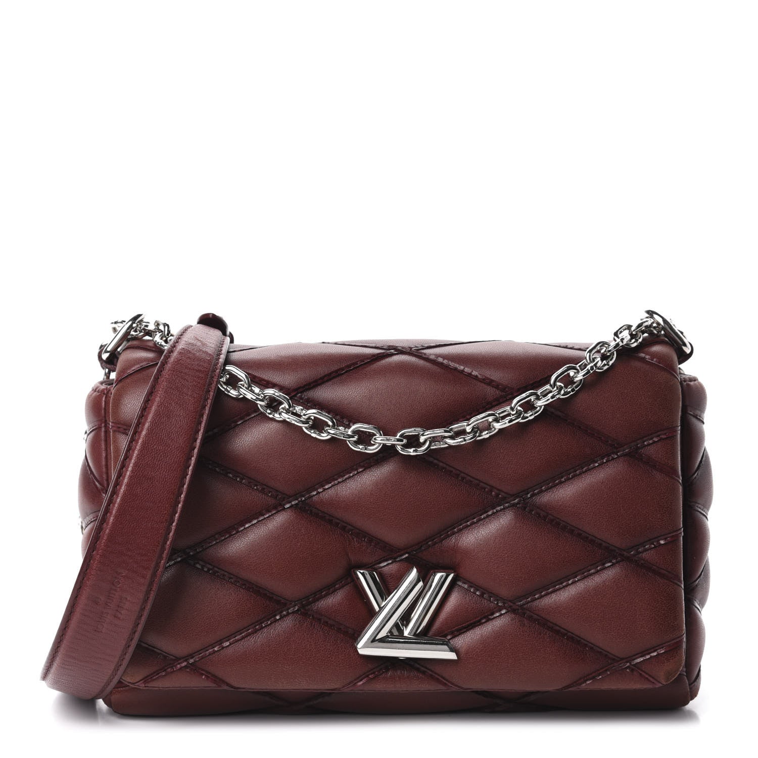 Louis Vuitton Lambskin Malletage GO-14 PM Bordeaux 1 of 10