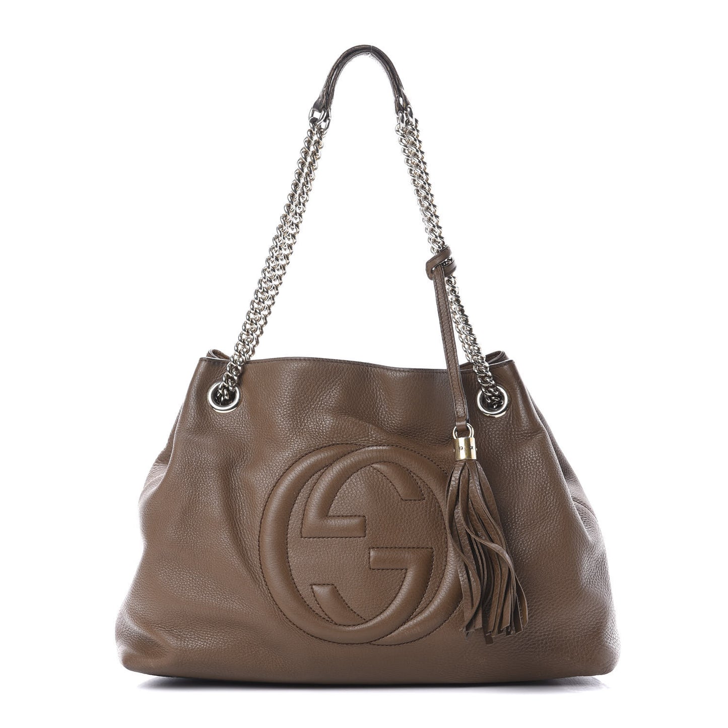 Cellarius Calfskin Medium Soho Chain Shoulder Bag Acero
