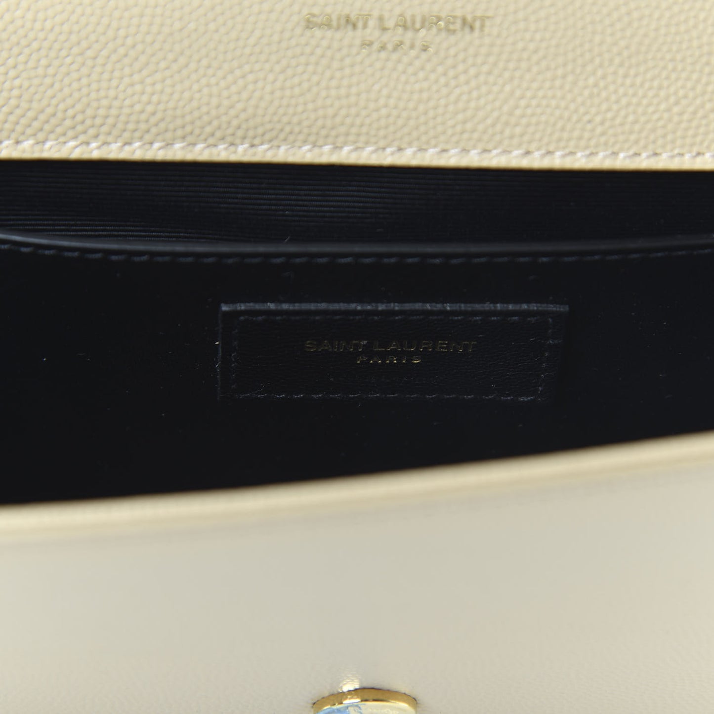 Grain De Poudre Classic Monogram Cassandre Clutch Nude