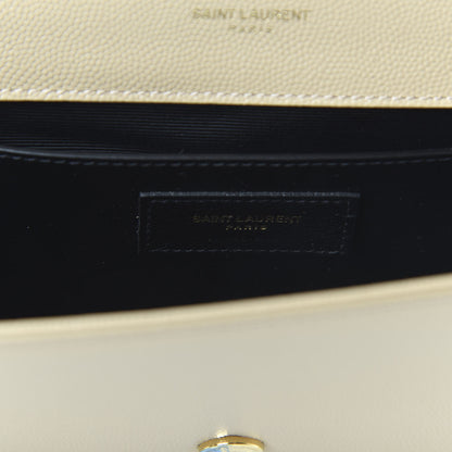 Saint Laurent Grain De Poudre Classic Monogram Cassandre Clutch Nude 8 of 9