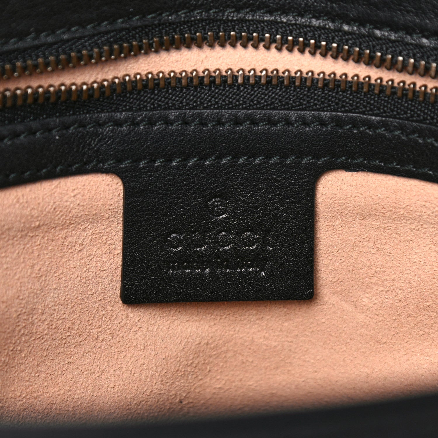 Gucci Calfskin Matelasse Medium GG Marmont Shoulder Bag Black 6 of 14