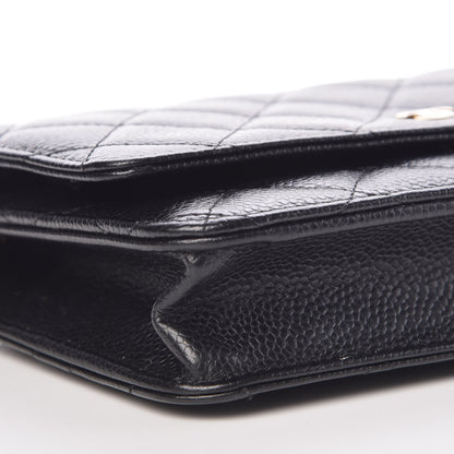 Chanel Caviar Quilted Wallet On Chain WOC Black 9 of 11
