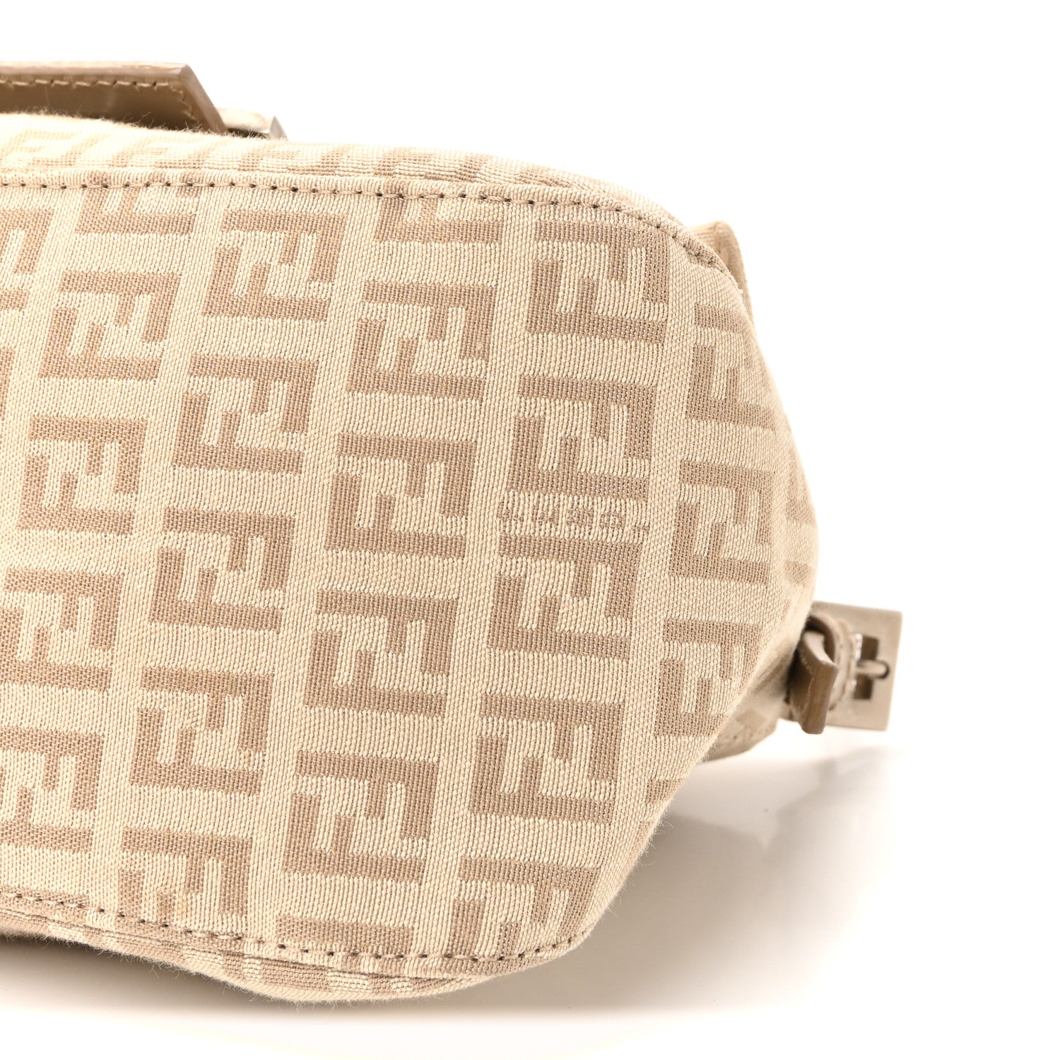 Fendi Zucchino Cuoio Mini Mama Baguette Beige Tortora Pietra