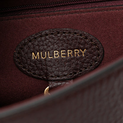 Mulberry Glossy Goatskin Small Lily Flap Oxblood 5 of 9