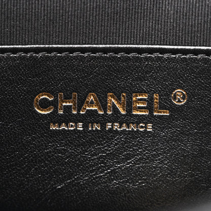 Chanel Shiny Lambskin Quilted Flap Clutch Bag Black 6 of 10