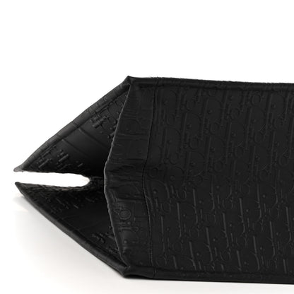 Christian Dior Oblique Calfskin Embossed Large Book Tote Black 8 of 9