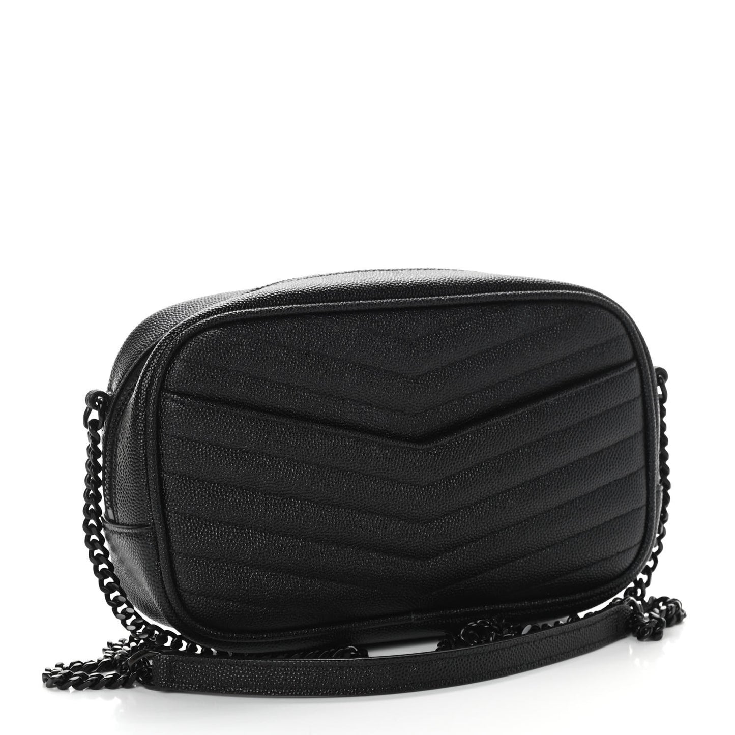 Grain De Poudre Matelasse Monogram Mini Lou Camera Bag Black