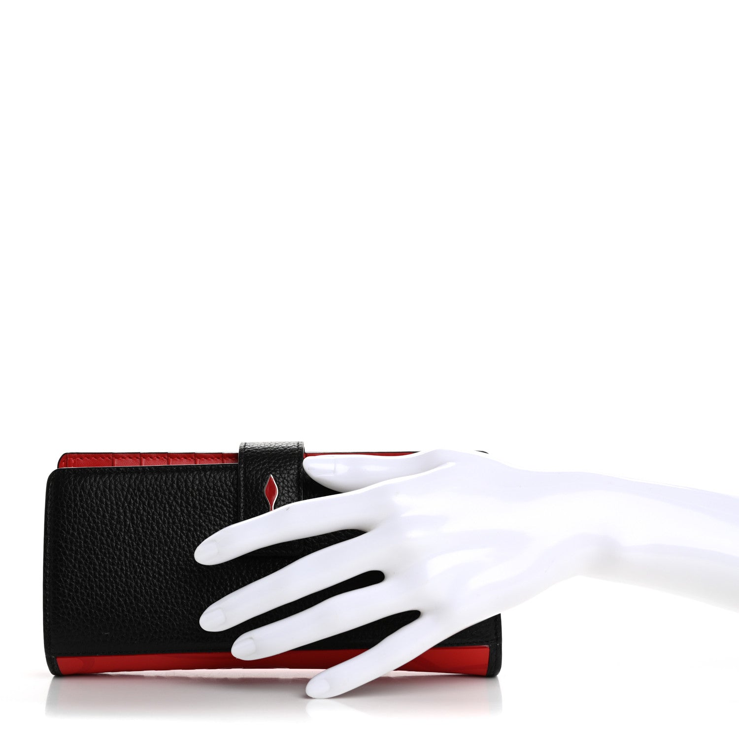 Christian Louboutin Calfskin Paloma Wallet Black 2 of 8