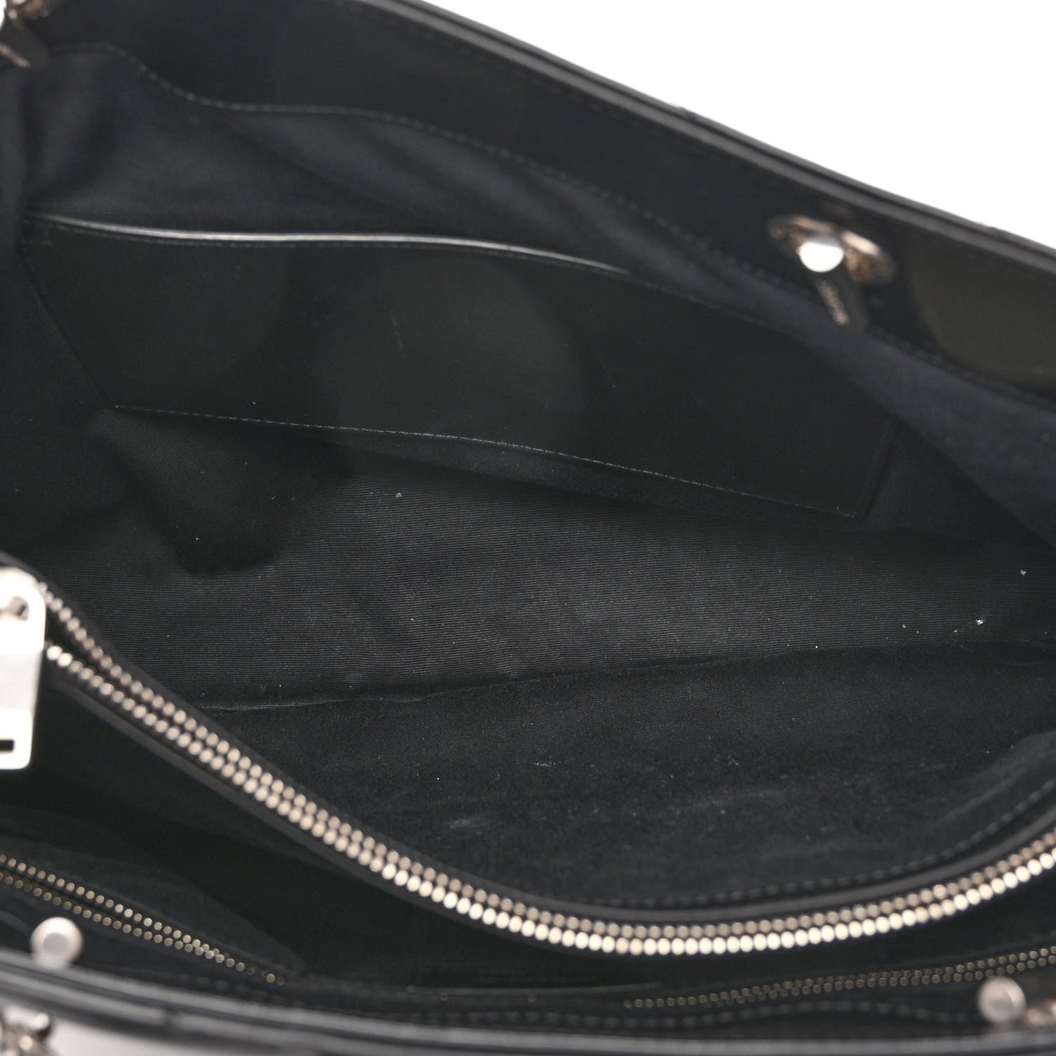 Saint Laurent Calfskin Y Quilted Monogram Large Loulou Shopper Black 5 of 10