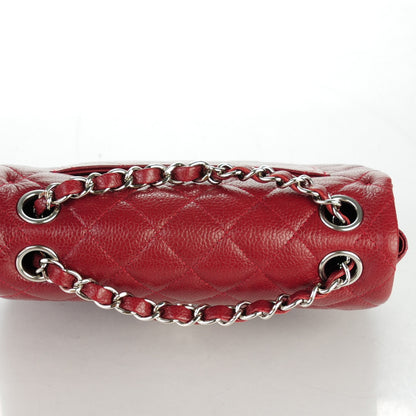 Chanel Caviar Quilted Mini Rectangular Flap Dark Red 9 of 9