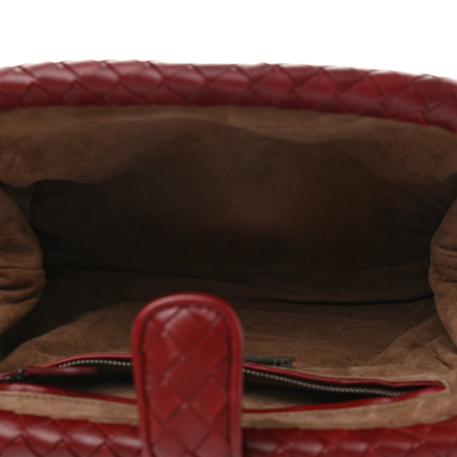 Bottega Veneta Nappa Intrecciato The Lauren 1980 Clutch Gigolo Red 5 of 6