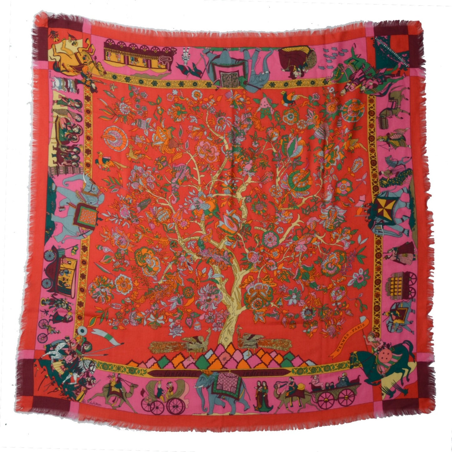 Silk Cashmere Fantaisies Indiennes Scarf 90