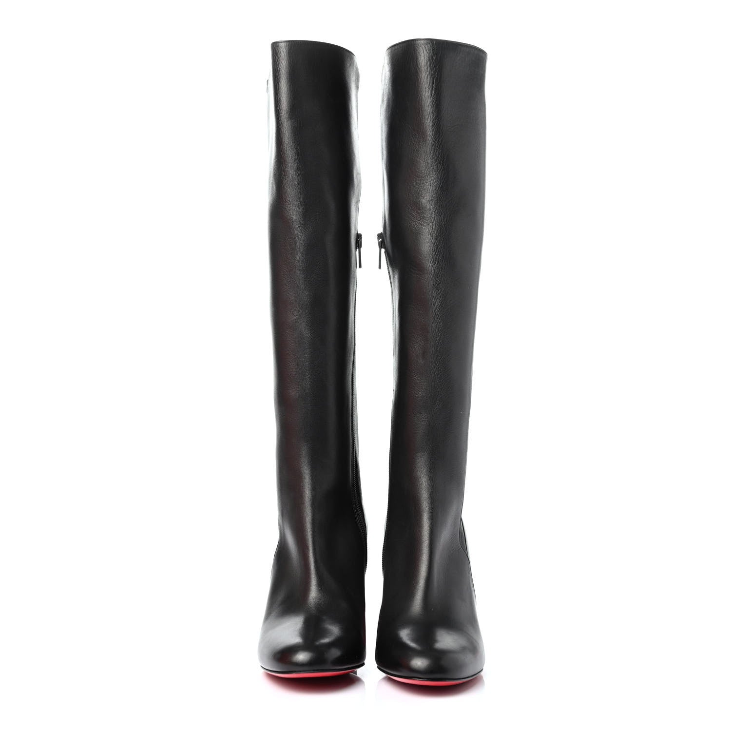 Christian Louboutin Calfskin Cadrilla 70 Tall Boots 40 Black 2 of 4