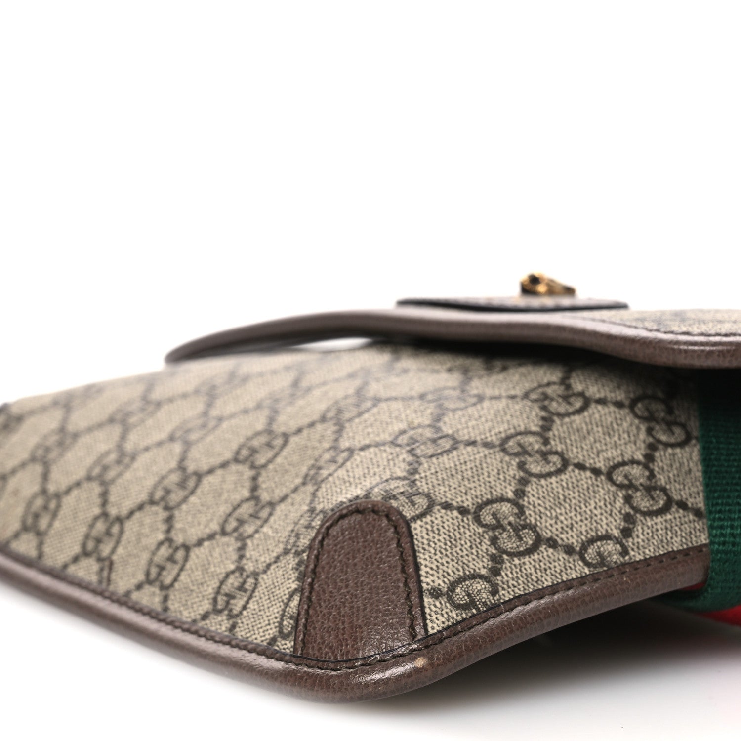Gucci GG Supreme Monogram Neo Vintage Web Belt Bag Brown 9 of 10