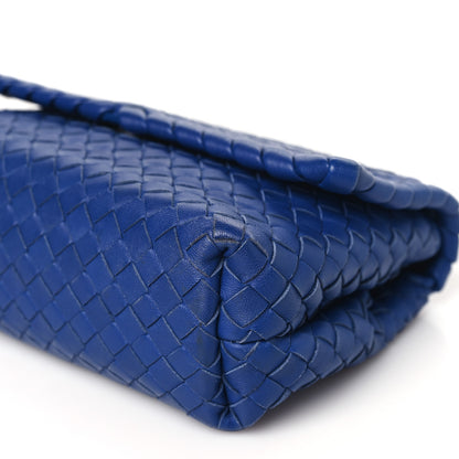 Bottega Veneta Nappa Intrecciato Baby Olimpia Shoulder Bag Atlantic 10 of 10