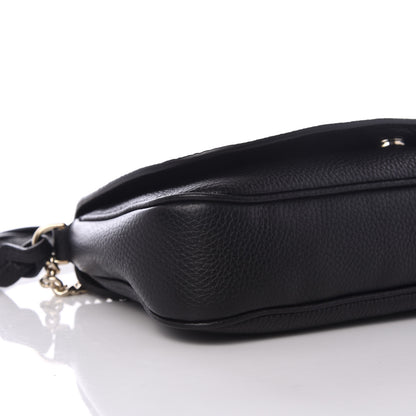 Gucci Pebbled Calfskin Medium Soho Flap Crossbody Black 7 of 9