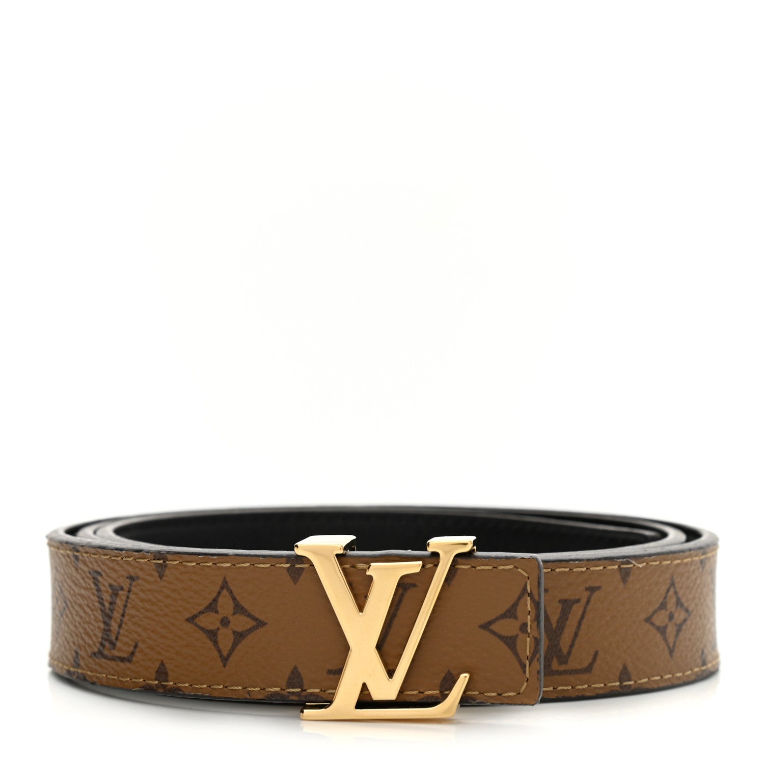 Louis Vuitton Reverse Monogram 35mm LV Initiales Belt 85 34 1 of 6