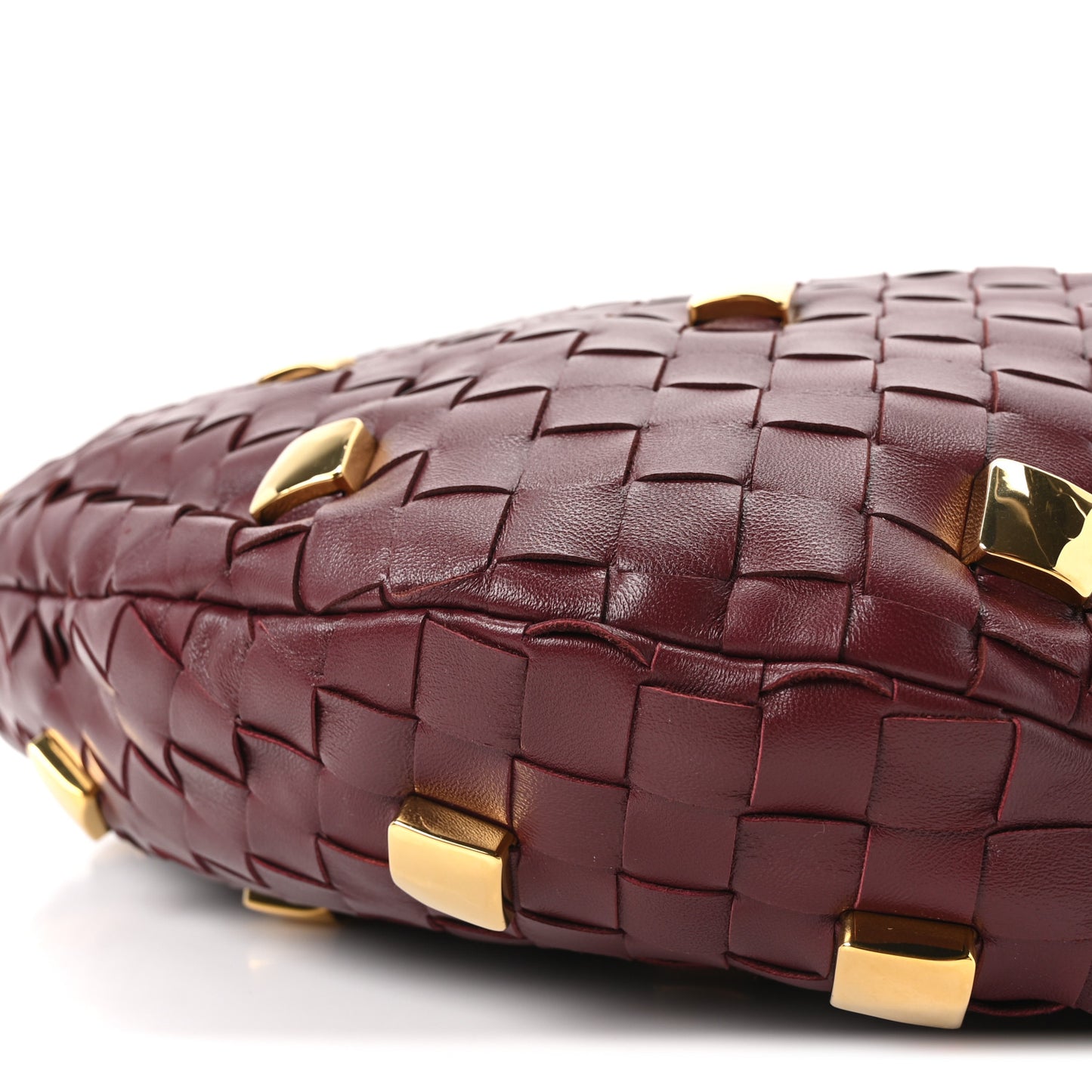 Nappa Intrecciato Studded Teen Jodie Hobo Barolo
