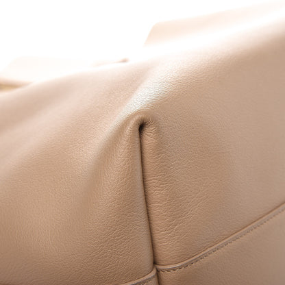 Saint Laurent Calfskin Large Shopping Tote Dark Beige 12 of 13
