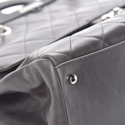 Chanel Glazed Calfskin Quilted Large CC Delivery Tote Grey 8 of 13