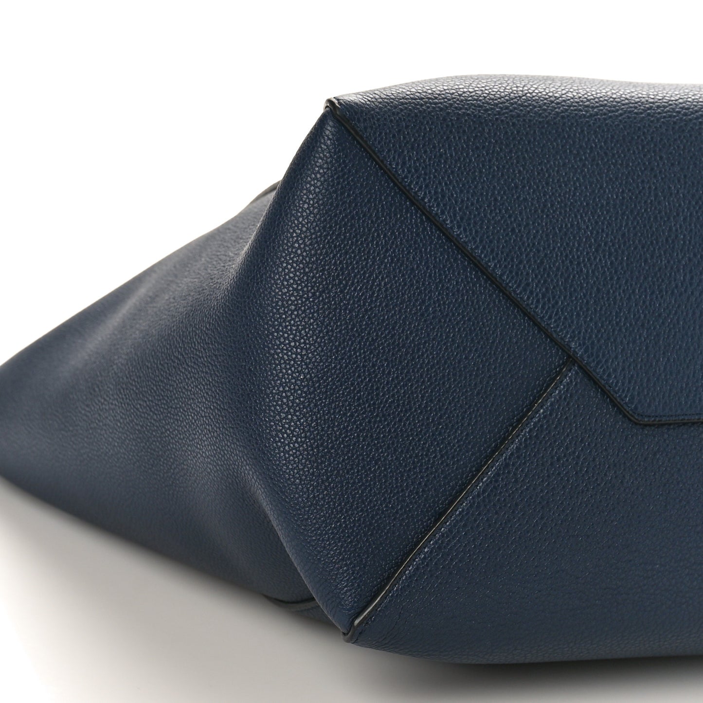 Soft Grained Calfskin Small Belt Cabas Phantom Dark Blue