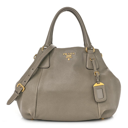 Prada Vitello Daino Shoulder Bag Argilla 1 of 8