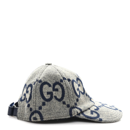 Gucci Wool Monogram Jumbo GG Antonio Baseball Hat M Grey 6 of 10
